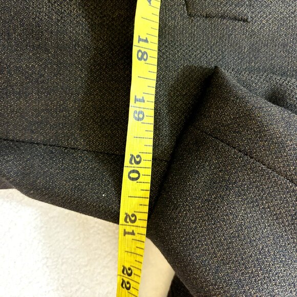 Mezzanotte Uomo Men's 3/4 Sleeves Green‎ Brown Textured Blazer Pure Wool Italy - Picture 9 of 9